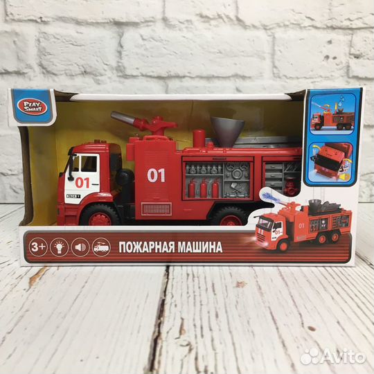Пожарная машина со звуком светом и водой