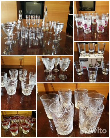 Рюмки, фужеры, бокалы, стаканы из СССР