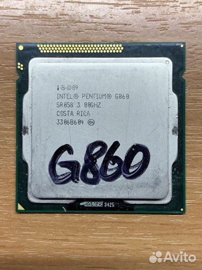 Процессор 1155 intel G860 3.3GHz