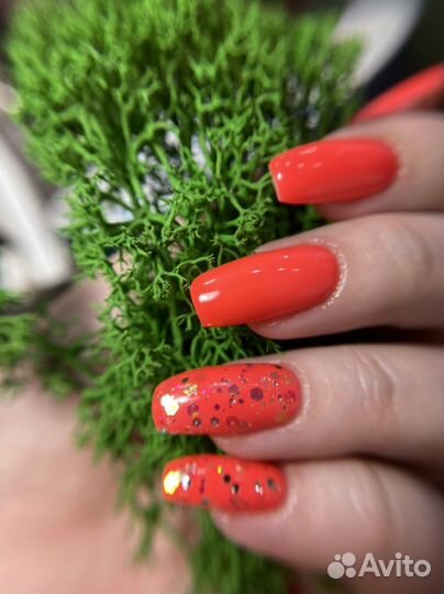 Гель-лак/Наращивание на формы/Комби маникюр/Дизайн