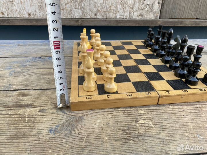 Шахматы деревянные маленькие СССР 4