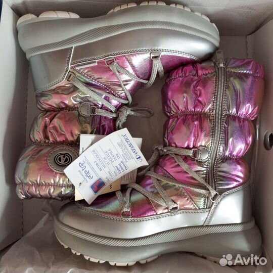 Сапоги зимние Антарктика девочке размер 35/36