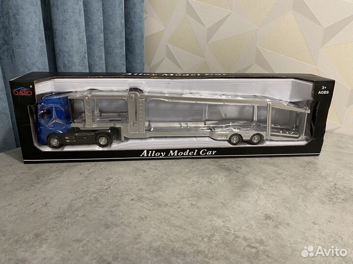 Модель авто Mercedes-Benz Actros автовоз металл