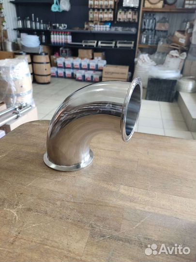 Угол под кламп 90гр 76мм 3 дюйма