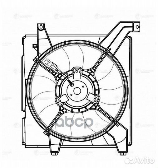 Э/вентилятор охл. для а/м Hyundai Elantra (XD)