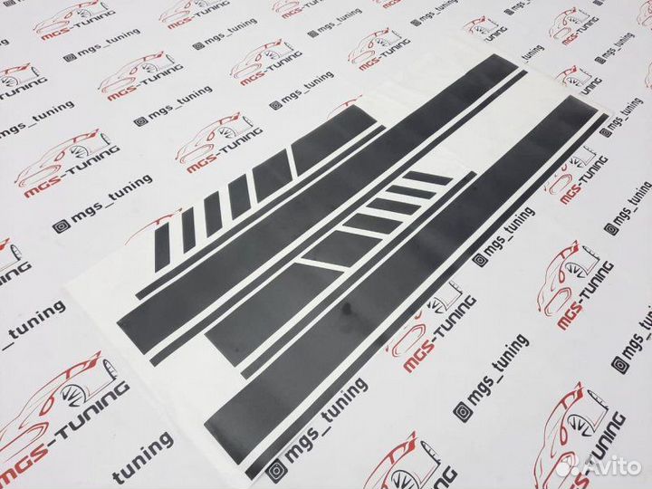 Наклейки AMG Edition на G-Class W463 черный мат