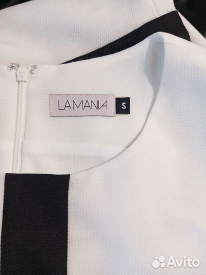 Новое чёрное белое платье Lamania Италия