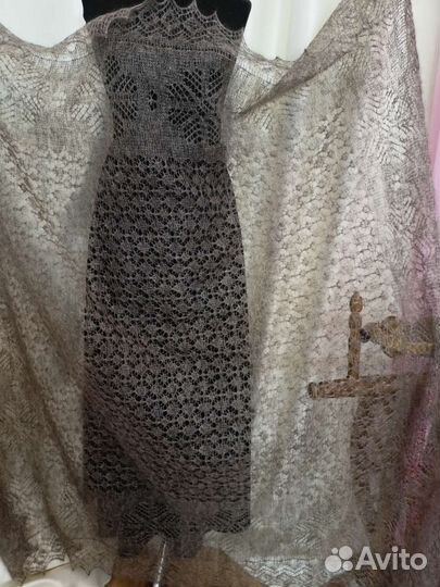 Паутинка пуховая, платок