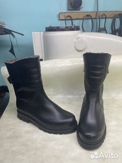 Сапоги зимние высокие
