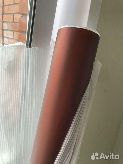 Виниловая пленка Матовый хром коричневый