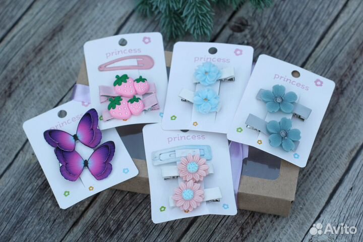 Заколка и резизки набор на новый год