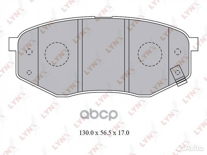 Колодки тормозные дисковые перед BD3624 LYN