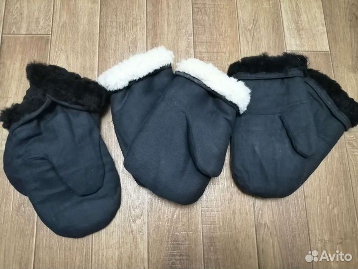 Новые рукавицы натуральный мех