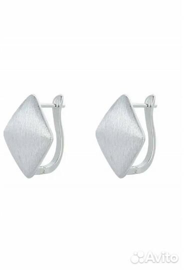 Серьги геометрические матовые