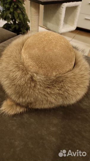 Шапка меховая лисья женская с ушками