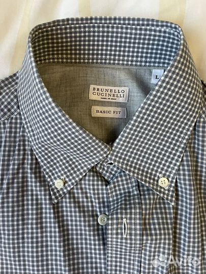 Рубашка Brunello Cucinelli, размер L, оригинал