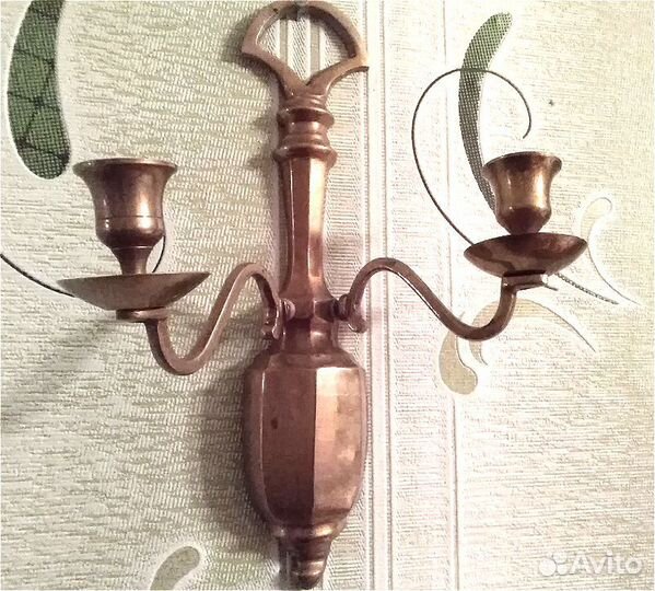 Подсвечники.коллекция.Старинные.латунные