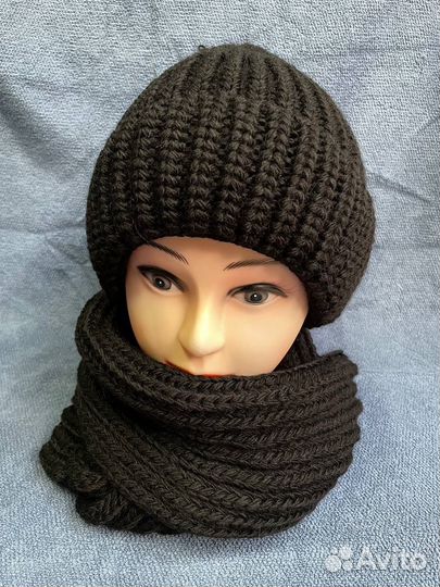 Комплект женский шапка снуд