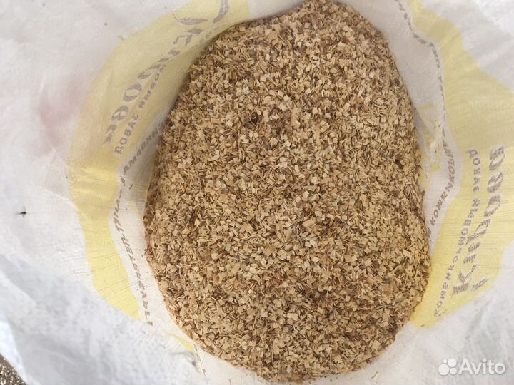 Опилок в мешках