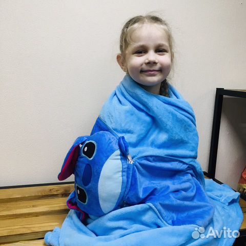 Мягкая игрушка плед подушка Пикачу Стич Дораэмен