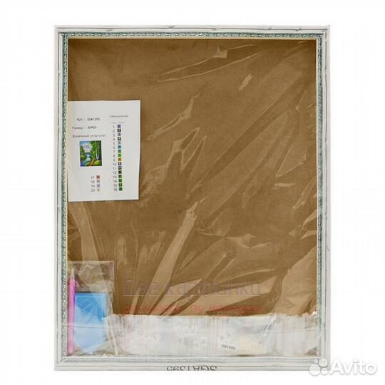 Алмазная мозаика 40x50 Портрет сурового тигра