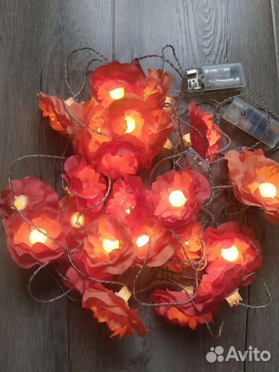 Ваза в виде бокала с гирляндами IKEA 2 шт