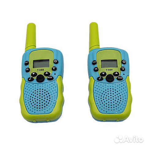Рации T-388 комплект 2 шт, Цвет Голубой (T-388)