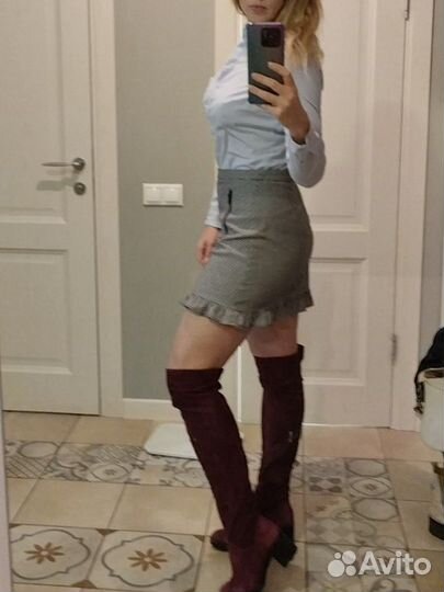 Рубашка боди Mohito, р. M, ботфорты Marko 39-40