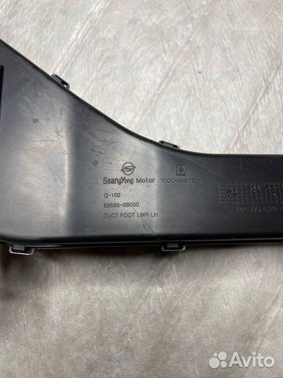 Воздуховод салона левый на SsangYong Kyron