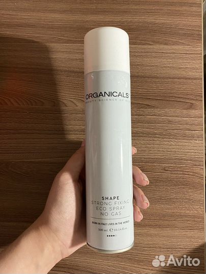 Organicals спрей фиксирующий для укладки волос