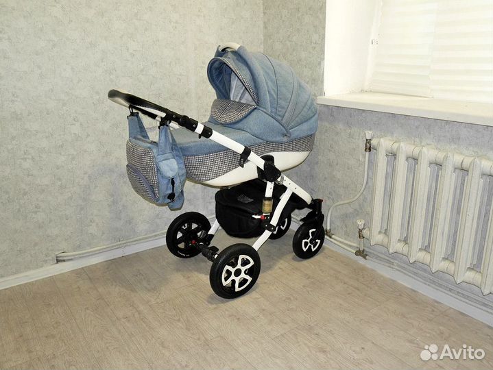 Коляска (Adamex) 3 в 1 Глория автолюлька в комплек