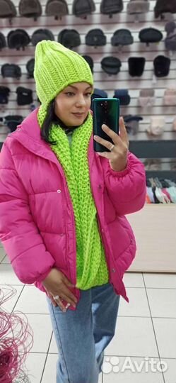 Комплект шапка и снуд