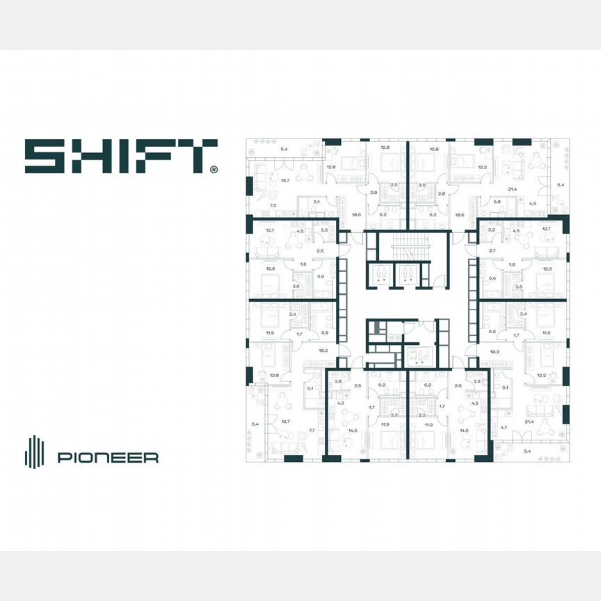 2-к. квартира, 47,4 м², 7/18 эт.