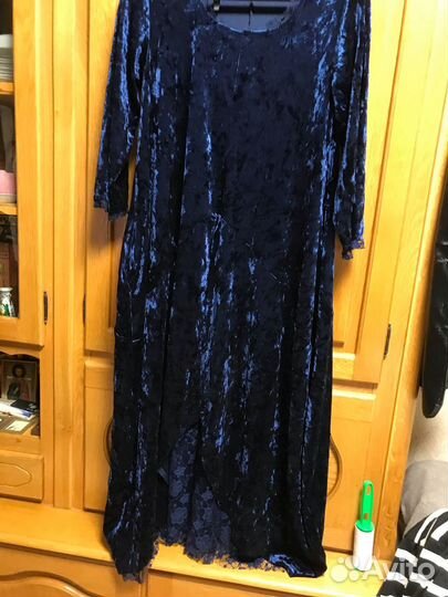 Платье бархат стрейч разм. 58-60