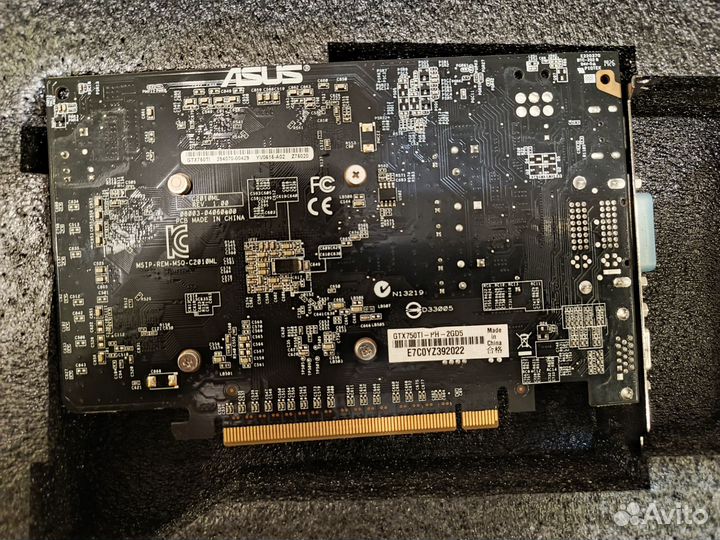 Видеокарта asus GTX750TI-PH-2GD5
