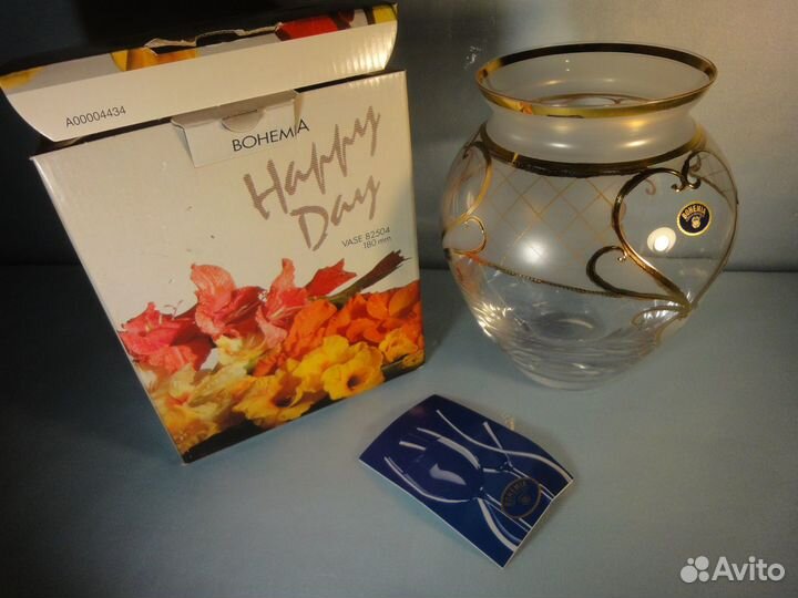 Вазы для цветов,богемское стекло, Чехия