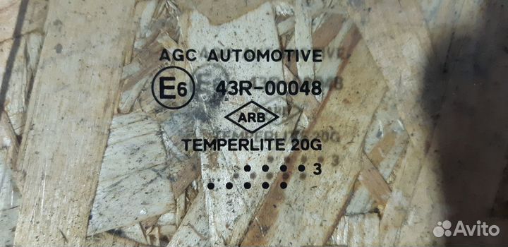 Стекло двери задней левой Renault Sandero I (2009–