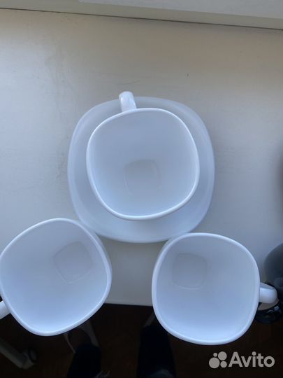 Чашки чайные кофейные блюдца