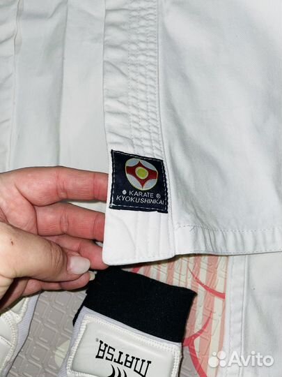 Кимоно+защита,перчатки для карате Кёкусинкай р160