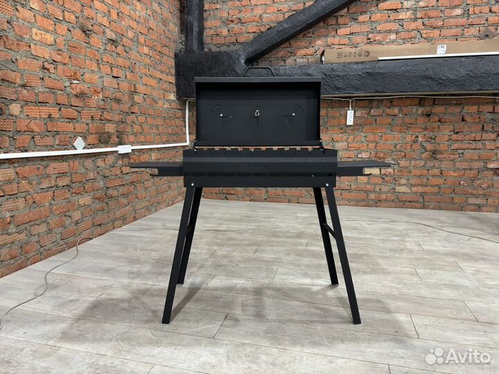 Мангал с крышкой барбекю новый