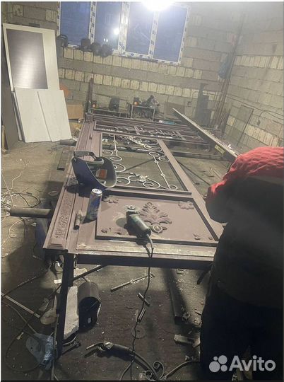 Ворота художественная ковка