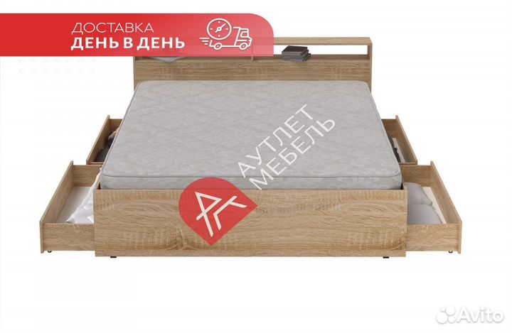 Кровать двухспальная 180 200