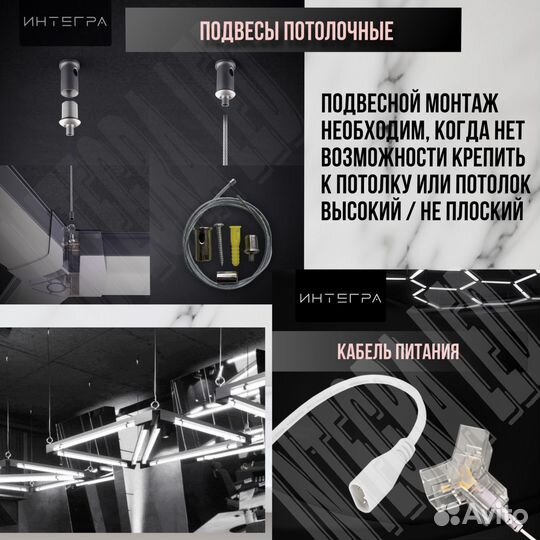 Светильники соты LED Освещение детейлинг