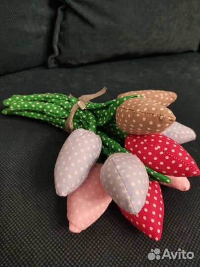 Текстильные тюльпаны Тильда