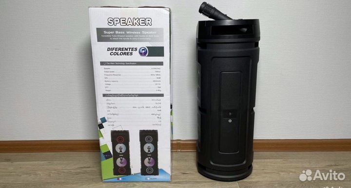 Мощная портативная колонка 60см арт.305