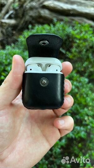Чехол для AirPods 2 из натуральной кожи