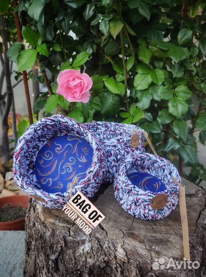 Вязанные корзины