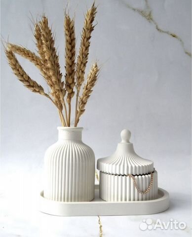 Набор Шкатулка+ваза+поднос