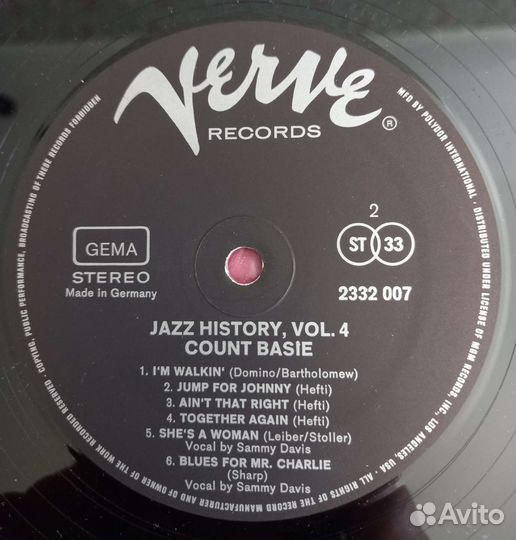 Count Basie. Jazz History Vol. 4