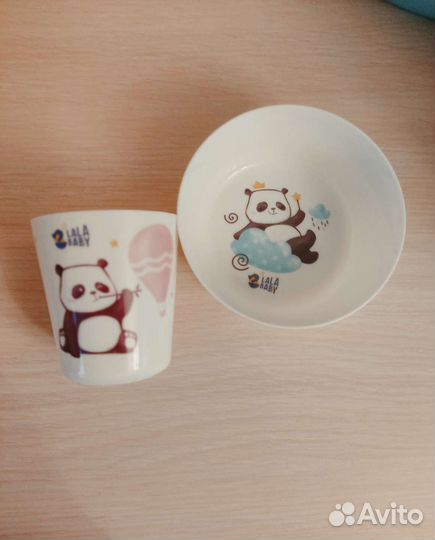 Новая детская посуда + подарок Little Angel 0+